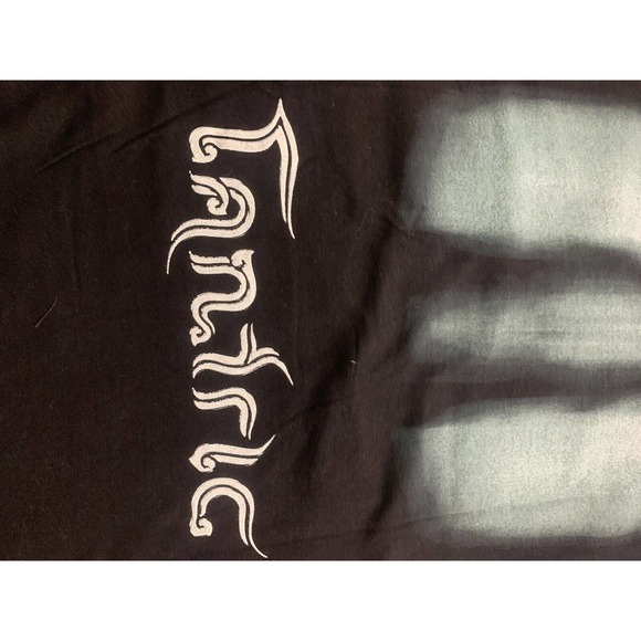 Vintage Tantric Rock Band 2001 Front Back Graphic Black Tee Shirt Size L - Picture 4 of 11
